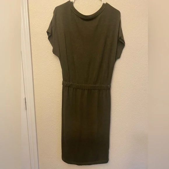 Army Green Lou & Grey Comfy Dress! - Picture 3 of 4